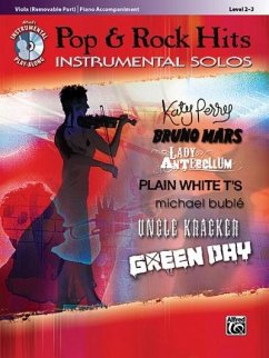 Pop & Rock Hits Instrumental Solos, Viola (Removable Part)/Piano Accompaniment - Alfred Music