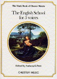 Cover The Chester Book of Madrigals vol.9 The English Sclool