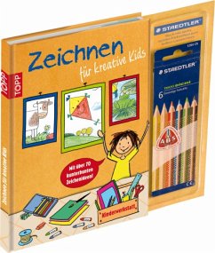 Zeichnen für kreative Kids, m. 6 Farbstiften