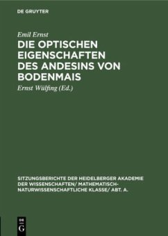 Die optischen Eigenschaften des Andesins von Bodenmais - Ernst, Emil