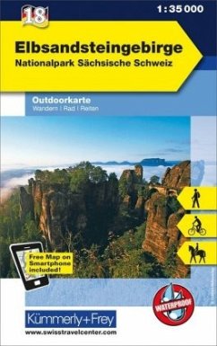 Kümmerly+Frey Outdoorkarte Elbsandsteingebirge