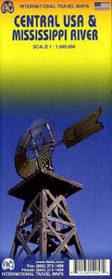 Cover International Travel Map ITM Central USA & Mississippi River