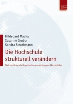 Cover Die Hochschule strukturell verändern