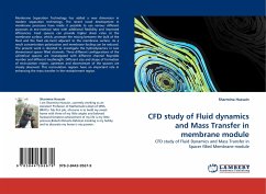 CFD study of Fluid dynamics and Mass Transfer in membrane module