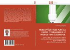 HUILES VÉGÉTALES PURES À PARTIR D''OLÉAGINEUX ET PRODUCTION ÉLECTRIQUE.