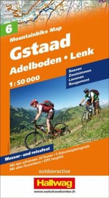 Cover Hallwag Mountainbike-Karte 6 Gstaad 1:50.000