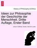 Ideen zur Philosophie der Geschichte der Menschheit.