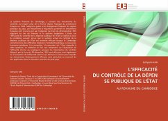 Cover L''EFFICACITÉ DU CONTRÔLE DE LA DÉPENSE PUBLIQUE DE L''ÉTAT