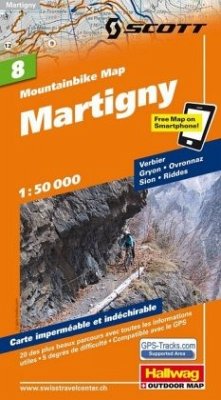 Martigny Nr. 08 Mountainbike-Karte 1:50 000