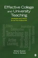 Effective College and University Teaching