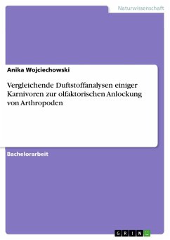 Vergleichende Duftstoffanalysen einiger Karnivoren zur olfaktorischen Anlockung von Arthropoden - Wojciechowski, Anika
