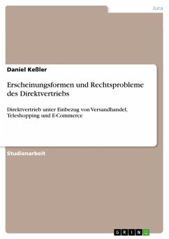 Erscheinungsformen und Rechtsprobleme des Direktvertriebs