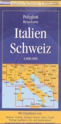 Cover Italien, Schweiz / Polyglott Reisekarten