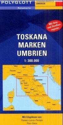 Cover Toskana, Marken, Umbrien / Polyglott Reisekarten