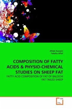 COMPOSITION OF FATTY ACIDS & PHYSIO-CHEMICAL STUDIES ON SHEEP FAT - Hussain, Aftab;Affaf, Fakeha