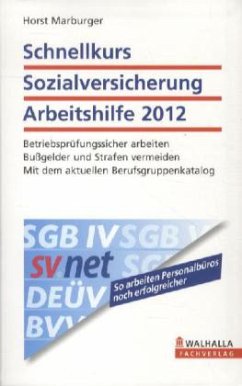 Cover Schnellkurs Sozialversicherung Arbeitshilfe 2012