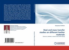 Heat and mass transfer studies on different leather materials