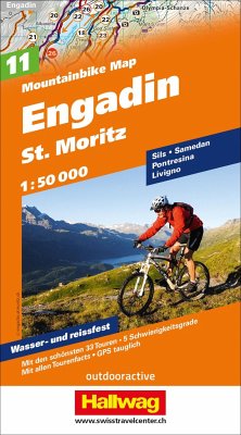 Engadin St. Moritz Nr. 11 Mountainbike-Karte 1:50 000
