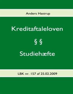 Kreditaftaleloven - Studiehæfte - Hastrup, Anders