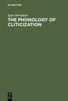 The Phonology of Cliticization - Berendsen, Egon