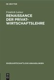 Renaissance der Privatwirtschaftslehre