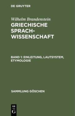 Einleitung, Lautsystem, Etymologie - Brandenstein, Wilhelm