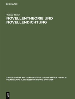 Novellentheorie und Novellendichtung - Pabst, Walter