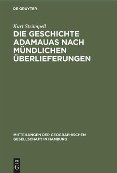 Cover Die Geschichte Adamauas nach mündlichen Überlieferungen