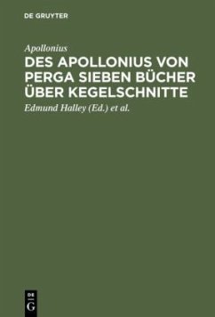 Des Apollonius von Perga sieben Bücher über Kegelschnitte - Apollonius