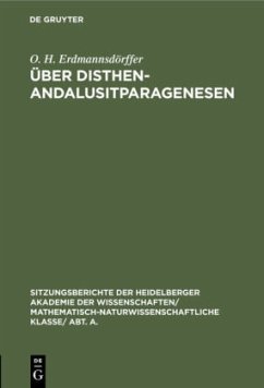 Über Disthen-Andalusitparagenesen - Erdmannsdörffer, O. H.