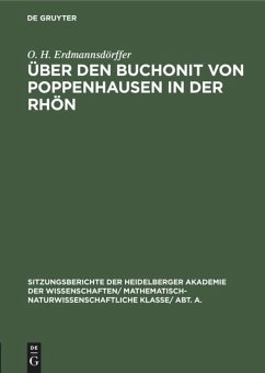 Über den Buchonit von Poppenhausen in der Rhön - Erdmannsdörffer, O. H.