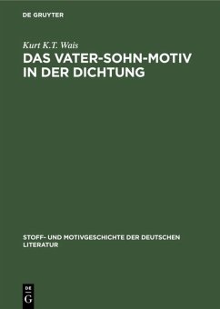 Cover Das Vater-Sohn-Motiv in der Dichtung