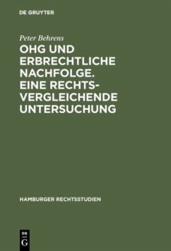 Cover OHG und erbrechtliche Nachfolge. Eine rechtsvergleichende Untersuchung