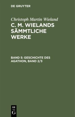 Cover Geschichte des Agathon, Band 2/3