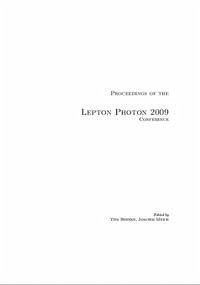 Lepton Photon 2009