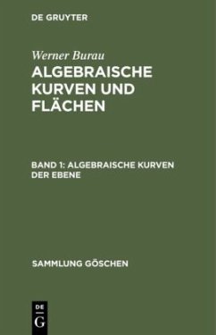 Algebraische Kurven der Ebene - Burau, Werner