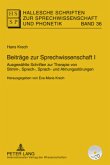 Beiträge zur Sprechwissenschaft I / Beiträge zur Sprechwissenschaft I-III Beiträge zur Sprechwissenschaft I / Beiträge zur Sprechwissenschaft I-III