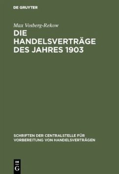 Die Handelsverträge des Jahres 1903 - Vosberg-Rekow, Max