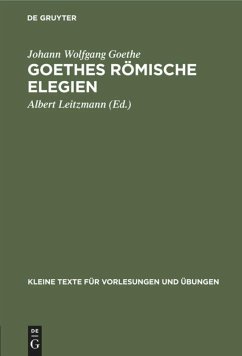Cover Goethes römische Elegien