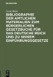 Bibliographie der amtlichen Materialien... - Bild 1