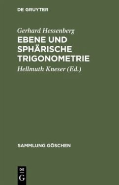 Ebene und sphärische Trigonometrie - Hessenberg, Gerhard