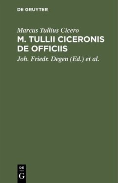 Cover M. Tullii Ciceronis De Officiis