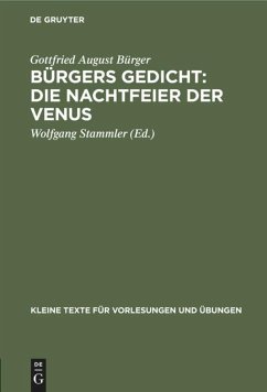 Bürgers Gedicht: Die Nachtfeier der Venus - Bürger, Gottfried August