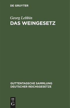 Das Weingesetz