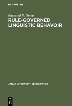 Rule-governed linguistic behavoir - Gump, Raymond D.