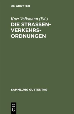Cover Die Straßenverkehrsordnungen