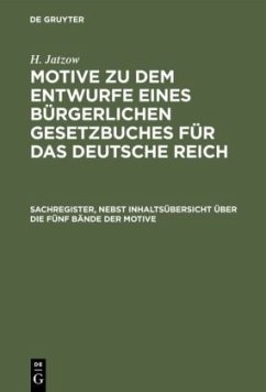 Sachregister, nebst Inhaltsübersicht über die fünf Bände der Motive