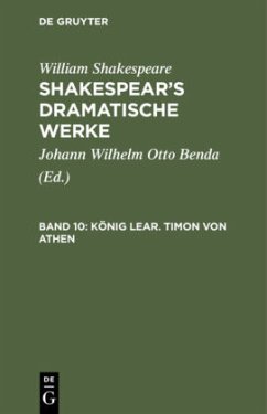 Cover König Lear. Timon von Athen