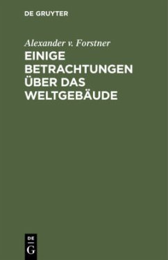Cover Einige Betrachtungen über das Weltgebäude