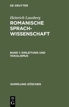 Einleitung und Vokalismus - Lausberg, Heinrich